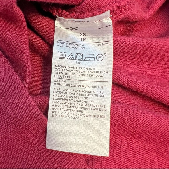 Banana Republic Tie Back Burgundy Tank Top, XS - Picture 4 of 6